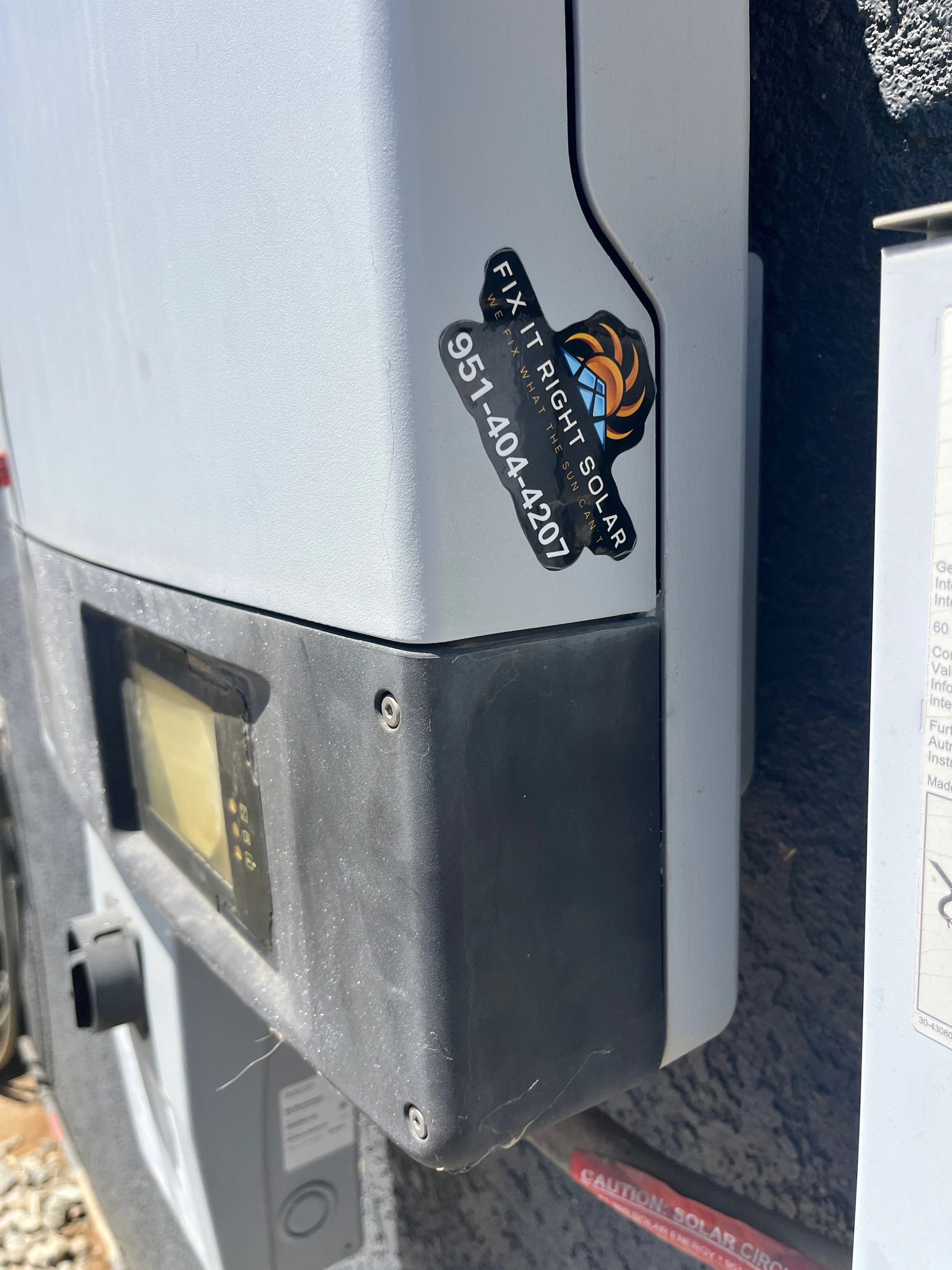 Solar service equipment used in a solar pool heating repair